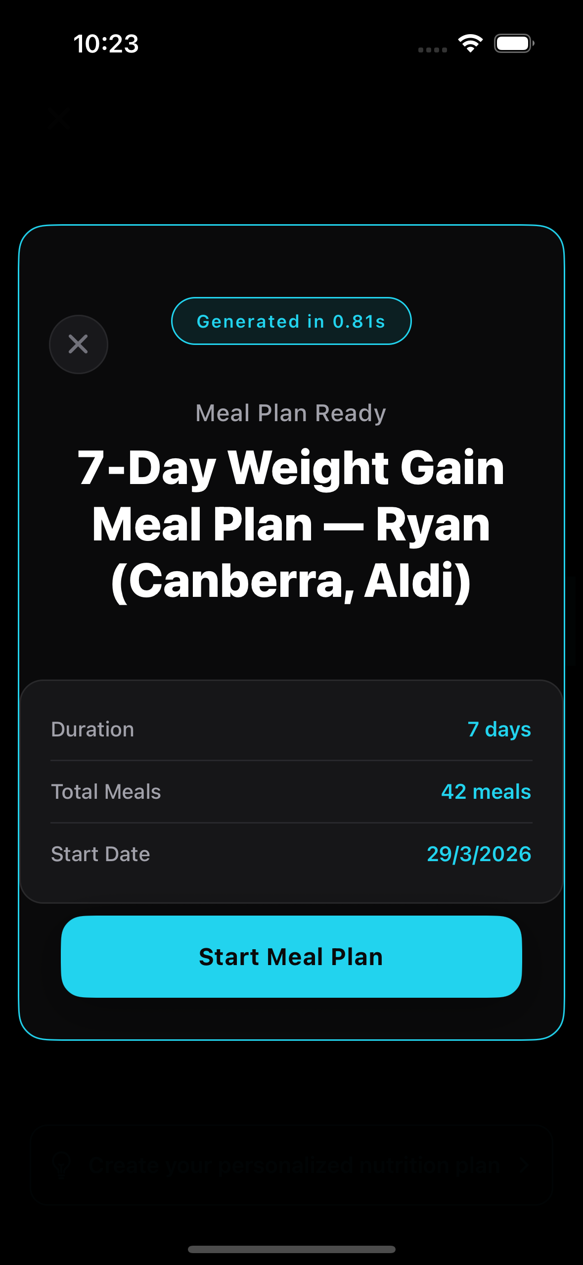 Meal plan imported in 0.81s